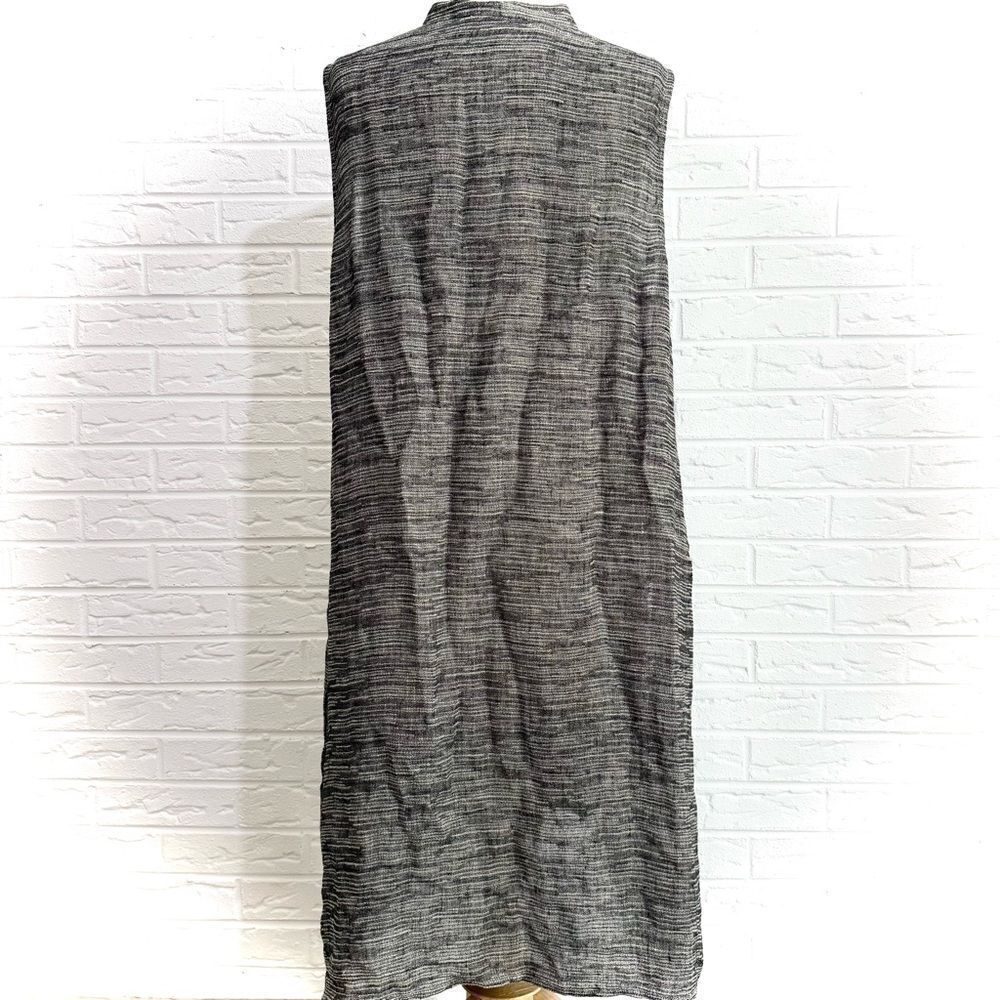 Eileen Fisher Gauze Strata Button Dress Size Large - Picture 2 of 5
